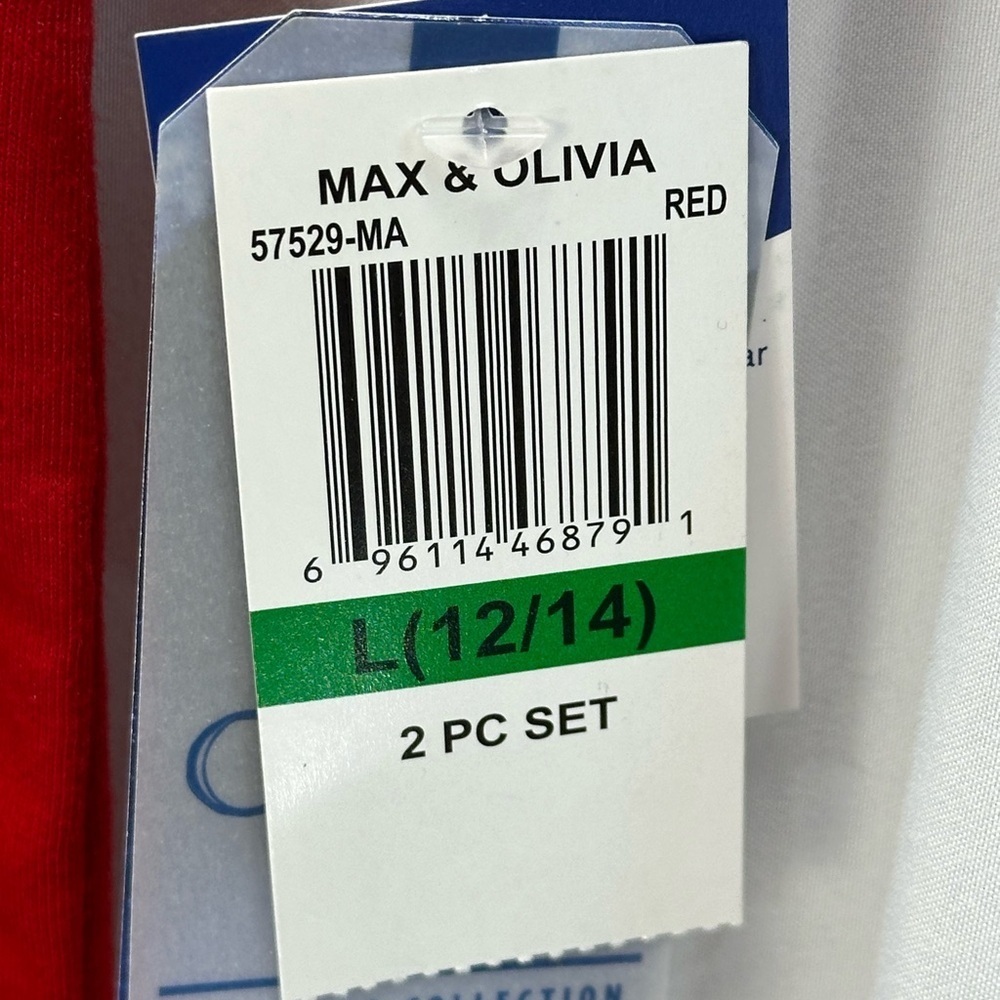 Max & Olivia Boys Comic Weekend Snore 2-Piece Pajama Set - Red Blue - size Large - Picture 13 of 15